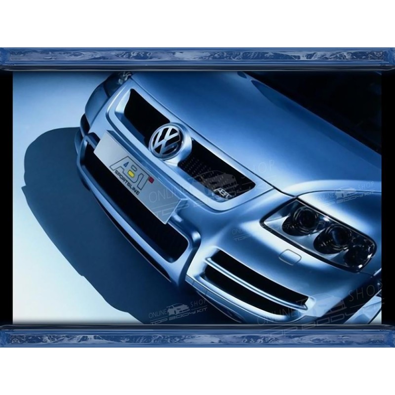 VW TOUAREG I 2006–2010 CALANDRE + GRILLE MAILLE NOIRE