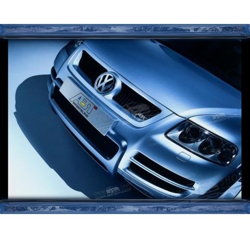 VW TOUAREG I 2006-2010 GRILL +  CZARNA SIATKA