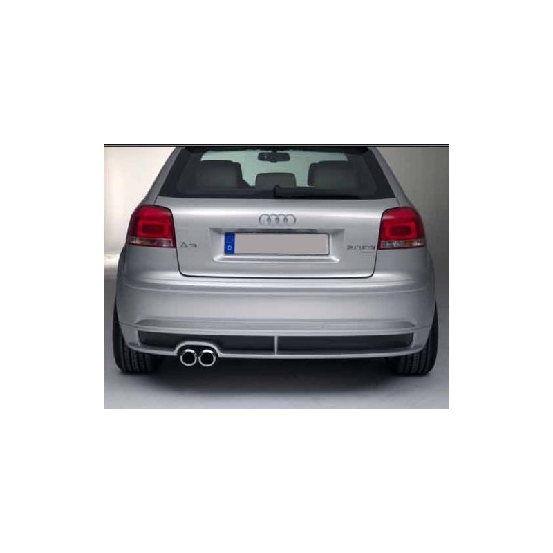 AUDI A3 8P 3 Türer Heckschürze Heckansatz Heckspoileransatz