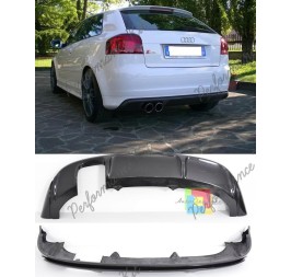 AUDI A3 8P S3 3D TYLNA DOKŁADKA ZDERZAKA