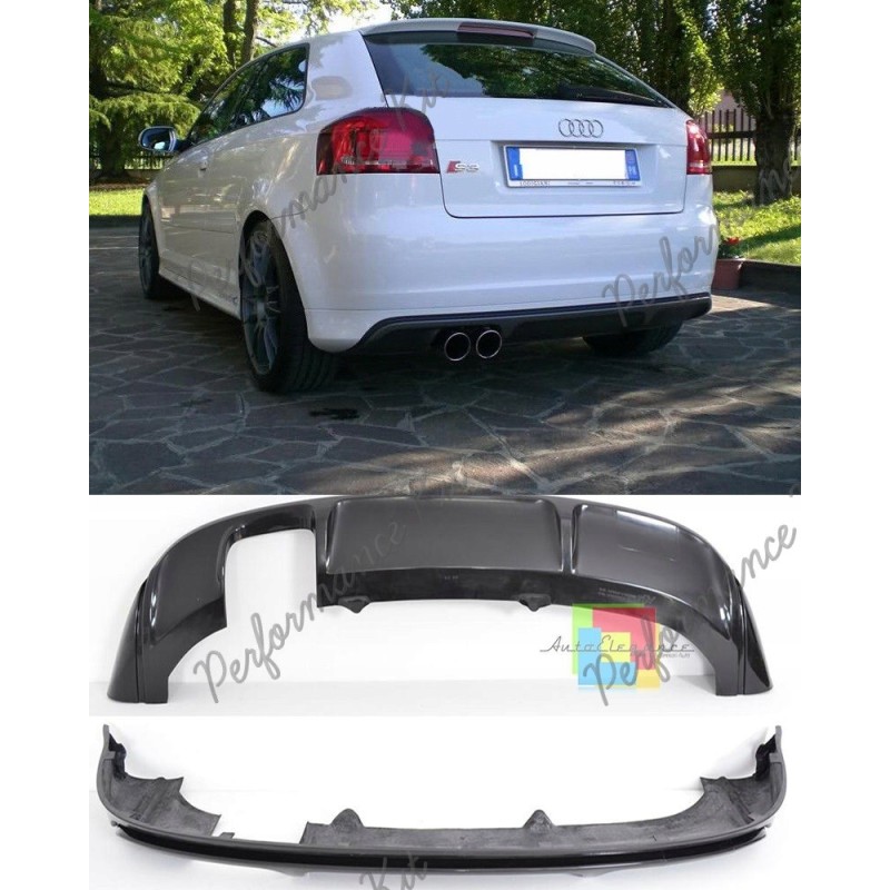 AUDI A3 8P S3 3 PORTES RAJOUT DE PARE CHOC ARRIERE / JUPE ARRIERE