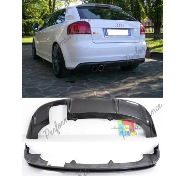 AUDI A3 8P S3 3 PORTES RAJOUT DE PARE CHOC ARRIERE / JUPE ARRIERE