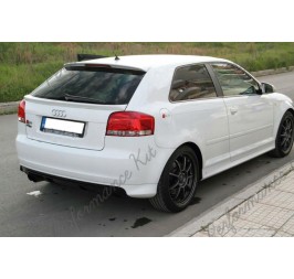AUDI A3 8P 3-Türer S3 Heckschürze Heckansatz Heckspoileransatz