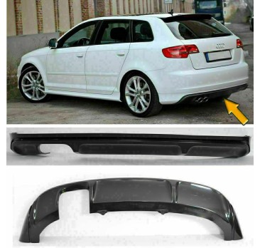 AUDI A3 8P S3 RAJOUT DE PARE CHOC ARRIERE / JUPE ARRIERE