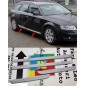 AUDI A6 C6 4F S6 RS6 LISTWY NA DRZWI