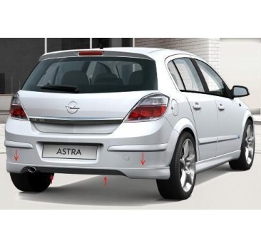 OPEL ASTRA H 5D TYLNA DOKŁADKA ZDERZAKA OPC LINE